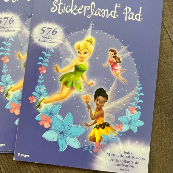 Vintage Y2K Tinkerbell Sticker Pads - 2 Total - Picture 2 of 6
